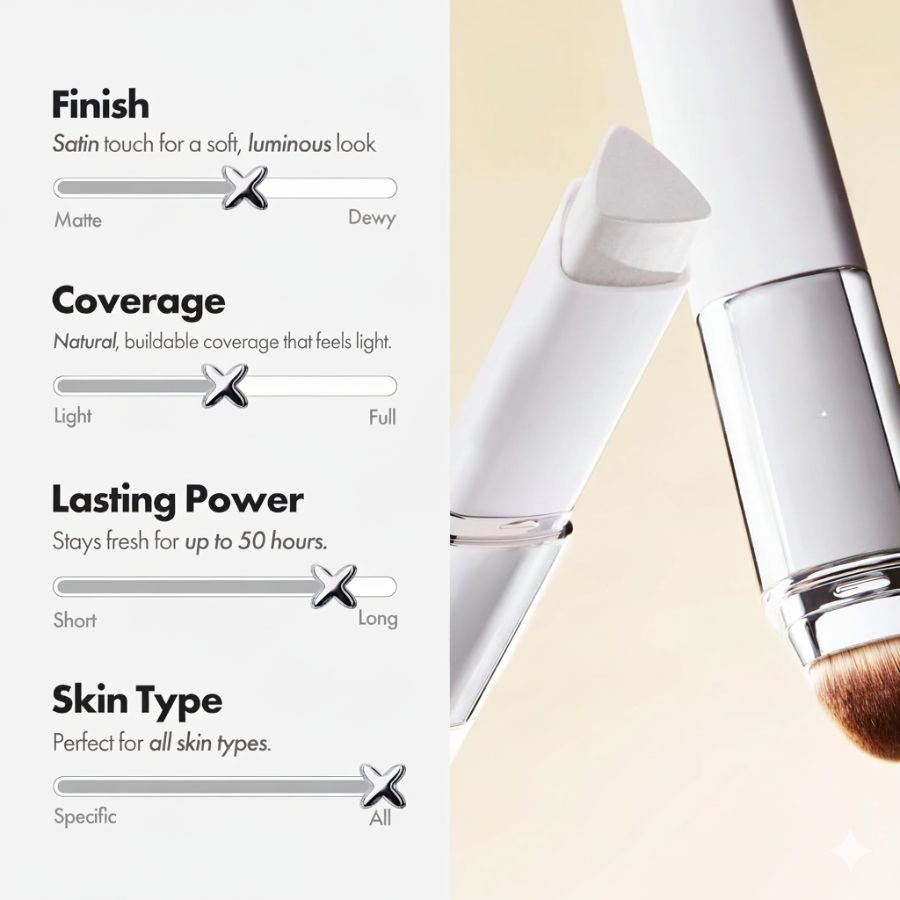 Skinviral™ — Korean Color - Changing Foundation Roll - On - SkinViral