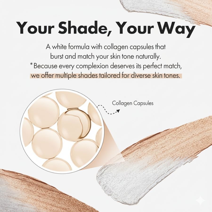 Skinviral™ — Korean Color - Changing Foundation Roll - On - SkinViral